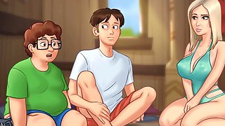 Cartoon fantasy with Naruto and Ivanka Trump in a wild cartoon sex party