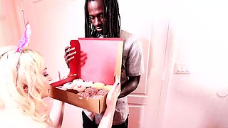 Blonde Pornstar Takes Monster Cock