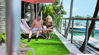 Pornstars Taylor Vixxen and Brad Newman in hot missionary sex scene