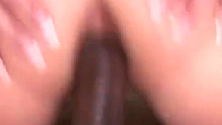 Black & white - Liza likes to try a BBC up her ass