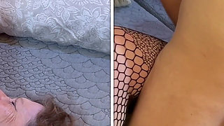 Granny Carmen's Slutty Dildo Play, Pussy Licking & Missionary Fucking Orgasms