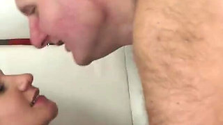 Perfect babe fucked by an older guy