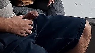 Flash of Dick in the Dentist's Waiting Room and She Groped It.