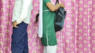 Desi School Girl Fucks Stepbrother on Rakshabandhan - Homemade Indian Sex with Puja