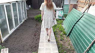 Fucking a Russian Beauty in the Countryside in Nature