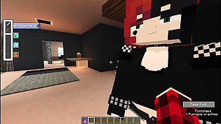 The goth girl can't control herself and fucks me sensually / Minecraft Jenny Mod