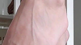 Ignore Foot Fetish Goddess with Black Pedicure