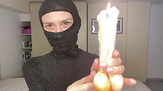 Masked Candle Tease, Soft Femdom & Erotic Play with Toy Flame, Daniella's OF Preview