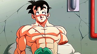 Busty big ass milf in a hentai game gallery with rough anal and deep throat action