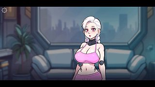 Two horny babes emo and princess in a wild cartoon adventure by Loveskysan69real