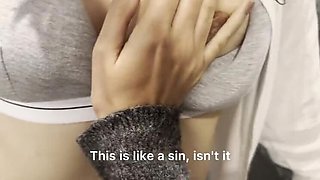 Steamy Stepsister Affair - Lesbian Breakfast Fuck in Kitchen with Scarlettandc