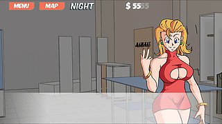 Beautiful Japanese girl in a wild animated adventure