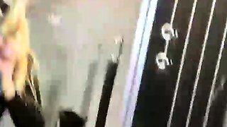 Amateur cutie plugs her ass and masturbates