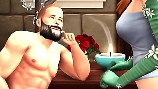 The Blissful Simmers_sims Eros and Flora Sneak off for Sex on the Picnic Table