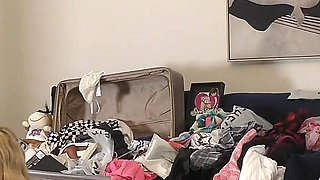 Hot Blonde Short Skirt Lover Beautiful Girl Comes for a Fashion Try on Haul Turns Out a Porn Casting
