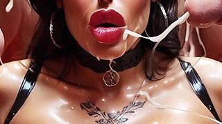 BDSM Slave Hard Sex, Curvy Woman with Big Tits Sucking Big Dick, Slave Woman,bdsm