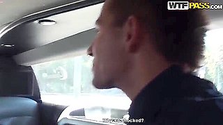 Hot ass slut Bella has fun in car with muscled stud