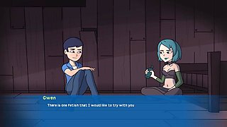 Camp Pinewood [v2.8.0] Part 22 Sexy Quarrel Gwen by Loveskysan69