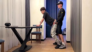 Two Lads Guy Have Fun