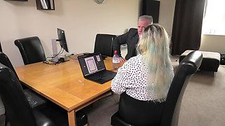 Boss Fucks Employee Over Table - Bambi