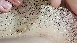 Rubbing My Lips and Clit Close-up