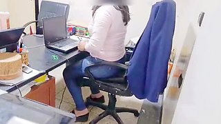 BBW Latina Office Sex - Coworker Fucks Me Hard in Part 1