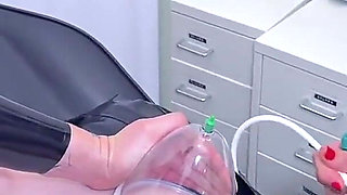 Two Alien Dommes Transforming Boy to Alien Rubber Sissy