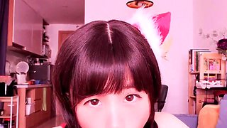 Tan Japanese gyaru in POV handjob blowjob rimjob orgy