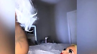 Blonde With Natural Big Boobs Loves Putting A Toy In Her