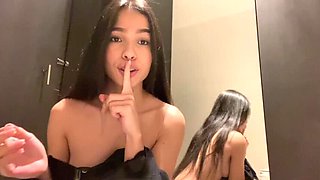 Latin Babe Marianamx Caught Jerking Off in Store Fitting Room