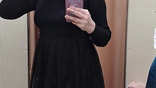 What Words Pop Into Your Head When You Look at the Red-haired Mistress in the Black Dress?