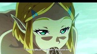 Elf Blonde Zelda Get Fucked In The Pool ( Animation Uncensored )