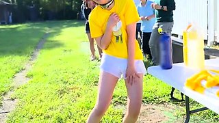 Secretary group sex hardcore fucking blond girl facia