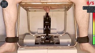 Intense Anal Orgasm with Fuck Machine - Prostate Milking & Male Moaning