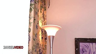 Cute Japanese doll seductively gives head then enjoys vigorous sex play