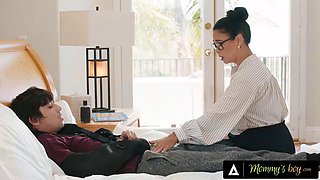 MOMMYS BOY - Hot MILF Teacher Dana Vespoli Gives Recovering Student TITTY FUCK  DICK RIDING Care