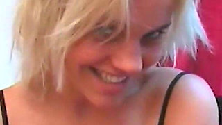 Cumshot on Tits for Young Blonde with Big Tits
