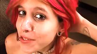 Skinny Goth Redhead Anal