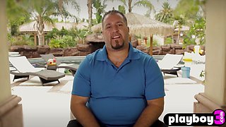 Super car with super arousing big knockers babes