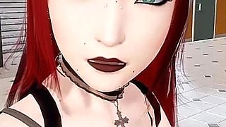 Goth Redhead and Demon Blowjob- Bound by Lust #4- Gameplay