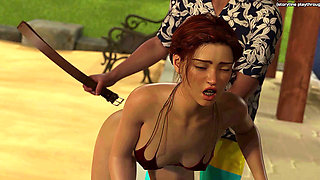 Young Babe Gets Her Hot Ass Spanked & Her Little Pussy Creampied - Taboo University(steam Game) - 3D Animated Hentai Game - #19