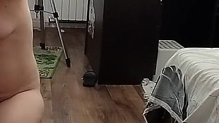 Sexy Wife Workout at Home Naked.