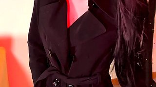 Cute curly brunette solo webcam masturbation