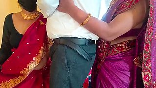 Indian Housewife Threesome Roleplay Fucking with Pushpa Valli, Wonder, Laxi Ammu