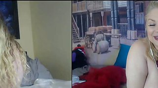 Slutty amateur flashing her big boobs in the backseat