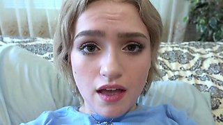 Gracie Gates’ natural tits bounce in pov