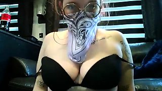 Big boobs milf masturbates with her dildo