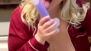BBW MILF Sucks Your Cock in the Kitchen