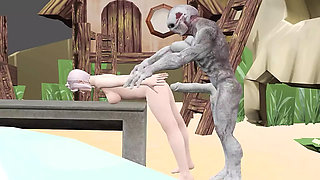Alien monster come from space on earth Hard Fuck With Big dick