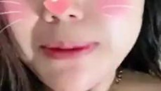 Nindy, the orgasm lover, is playing with her clitoris